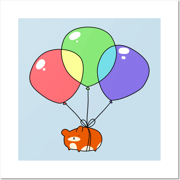 Balloon Hamster Wall Art by saradaboru